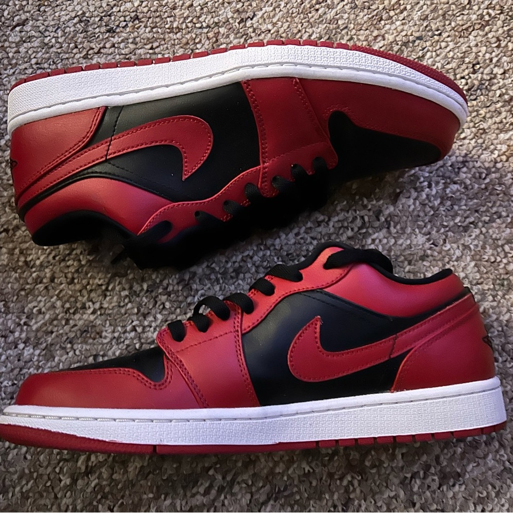 Men's Red and Black Sneakers